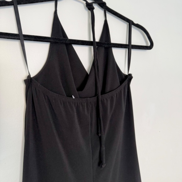 VINTAGE y2k halter asymmetrical cowlneck flowy dress - Picture 7 of 9